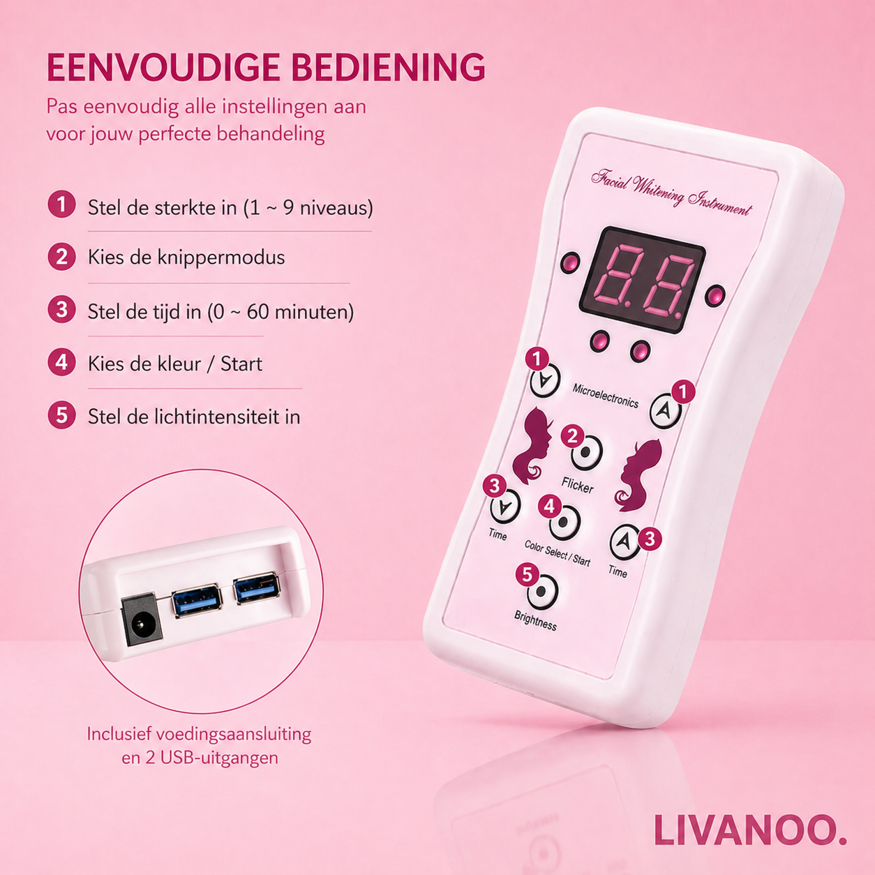 Livanoo • Lichttherapie Masker Pro 2.0